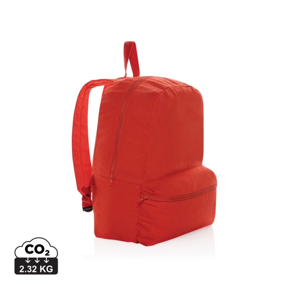 Logo trade corporate gifts image of: Impact Aware™ 285 gsm rcanvas backpack