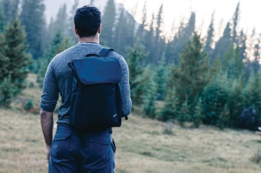 Logo trade advertising product photo of: Swiss Peak Fern AWARE™ RPET all over zipper 15.6" backpack