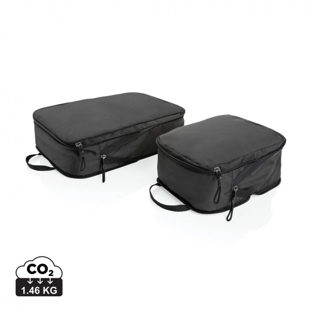 Logotrade promotional items photo of: Swiss Peak Ridge AWARE™ RPET compression travel cubes 2pc