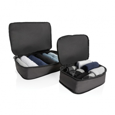 Logotrade promotional merchandise picture of: Swiss Peak Ridge AWARE™ RPET compression travel cubes 2pc