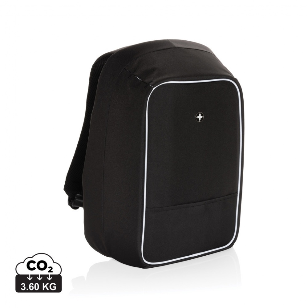 Logo trade advertising products picture of: Swiss Peak AWARE™ anti-theft 15.6" laptop backpack