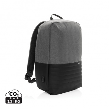 Logotrade promotional giveaway image of: Swiss Peak AWARE™ RFID anti-theft 15.6'' laptop backpack