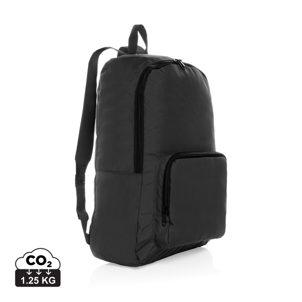 Logo trade promotional merchandise picture of: Dillon AWARE™ RPET foldable classic backpack