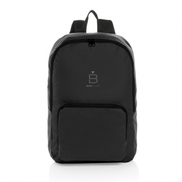 Logotrade promotional merchandise image of: Dillon AWARE™ RPET foldable classic backpack