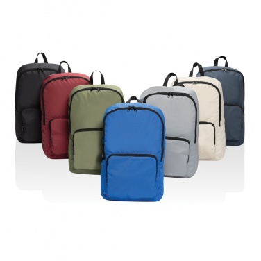 Logo trade promotional merchandise picture of: Dillon AWARE™ RPET foldable classic backpack