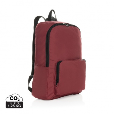 Logo trade promotional giveaways picture of: Dillon AWARE™ RPET foldable classic backpack