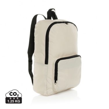 Logo trade corporate gifts image of: Dillon AWARE™ RPET foldable classic backpack