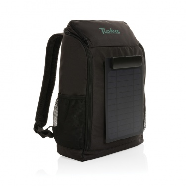 Logotrade corporate gifts photo of: Pedro AWARE™ RPET deluxe backpack with 5W solar panel