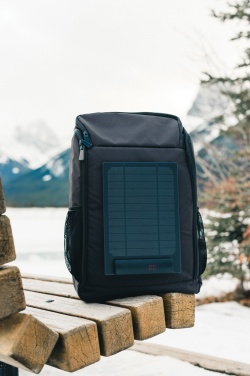 Logotrade promotional item picture of: Pedro AWARE™ RPET deluxe backpack with 5W solar panel