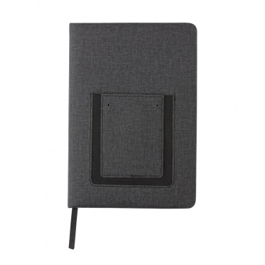 Logo trade advertising product photo of: Deluxe A5 Notebook with phone pocket