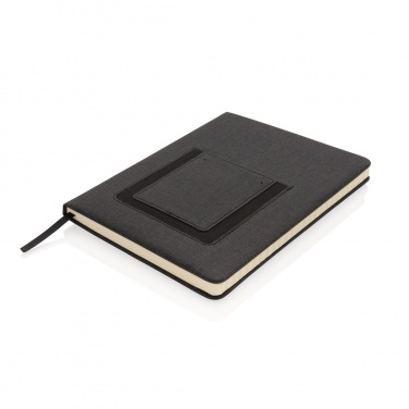 Logotrade promotional merchandise image of: Deluxe A5 Notebook with phone pocket