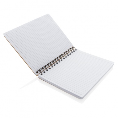 Logotrade promotional item picture of: A5 Kraft spiral notebook with sticky notes