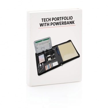 Logo trade promotional merchandise photo of: Tech portfolio with powerbank