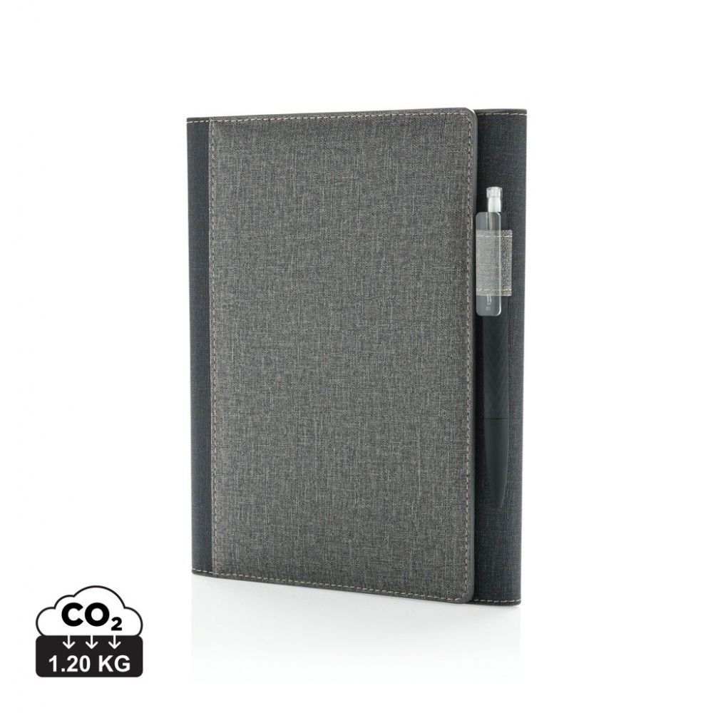 Logo trade business gifts image of: A5 Deluxe design notebook cover