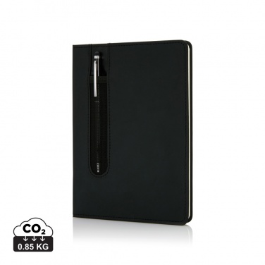 Logotrade promotional giveaways photo of: Standard hardcover PU A5 notebook with stylus pen