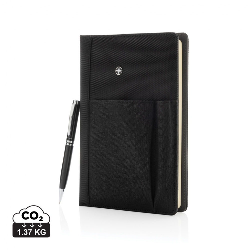 Logotrade promotional gift picture of: Refillable notebook and pen set