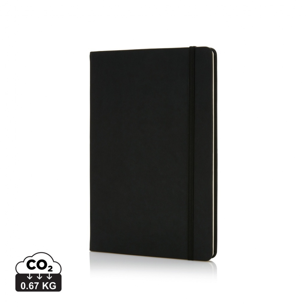 Logo trade corporate gift photo of: Deluxe hardcover PU A5 notebook