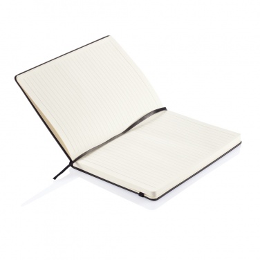 Logo trade promotional products image of: Deluxe hardcover PU A5 notebook