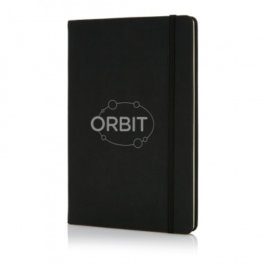 Logo trade business gift photo of: Deluxe hardcover PU A5 notebook