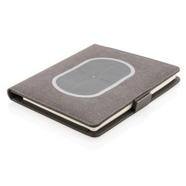 Logo trade promotional giveaways picture of: Air 5W wireless charging notebook cover A5