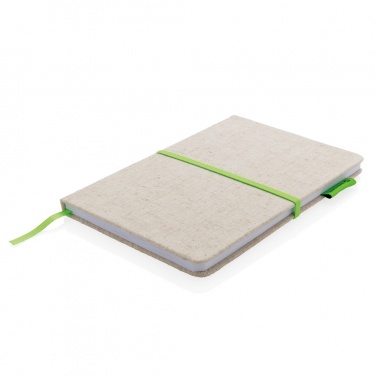 Logo trade promotional products image of: A5 jute notebook