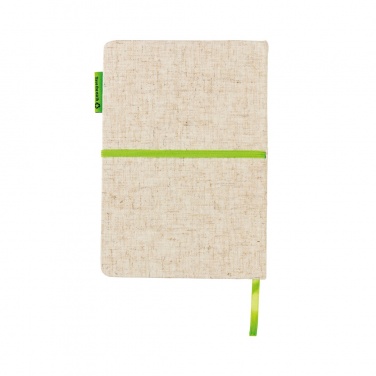 Logo trade promotional items image of: A5 jute notebook