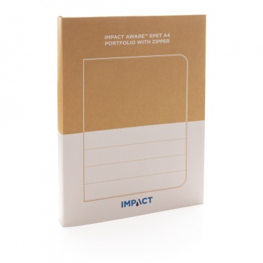 Logotrade advertising products photo of: Impact AWARE™ RPET A4 portfolio with zipper