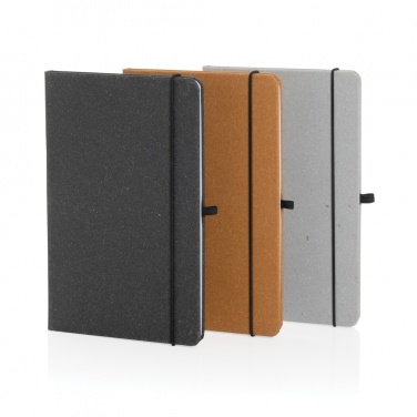 Logotrade promotional giveaway image of: Recycled leather hardcover notebook A5