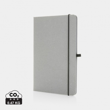 Logo trade promotional products image of: Recycled leather hardcover notebook A5