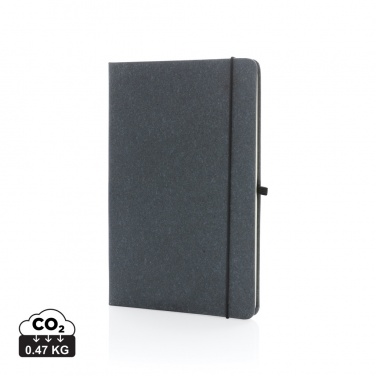 Logo trade promotional giveaway photo of: Recycled leather hardcover notebook A5