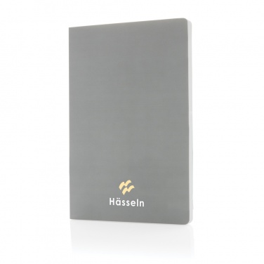 Logo trade promotional giveaways picture of: Impact softcover stone paper notebook A5