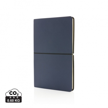 Logo trade promotional items picture of: Modern deluxe softcover A5 notebook