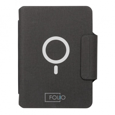 Logo trade promotional merchandise picture of: Artic Magnetic 10W wireless charging A5 notebook