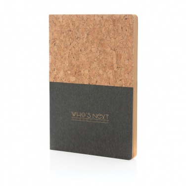 Logo trade promotional merchandise picture of: A5 cork & kraft notebook