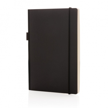 Logo trade promotional giveaways picture of: A5 deluxe kraft hardcover notebook