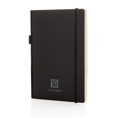 Logotrade business gift image of: A5 deluxe kraft hardcover notebook