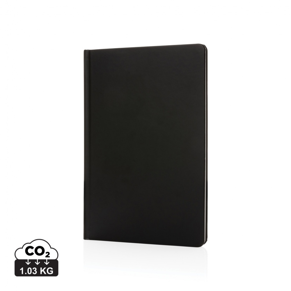 Logo trade business gifts image of: A5 Impact stone paper hardcover notebook