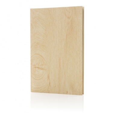 Logo trade advertising product photo of: Kavana wood print A5 notebook