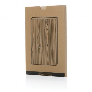 Logo trade corporate gifts picture of: Kavana wood print A5 notebook