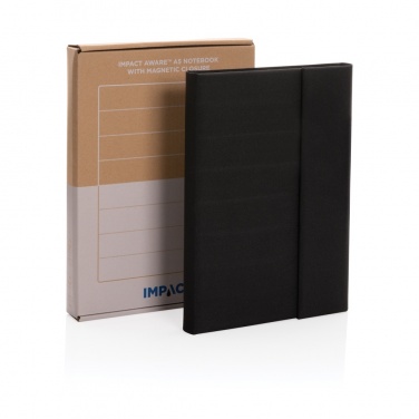 Logotrade promotional merchandise picture of: Impact Aware™ A5 notebook with magnetic closure