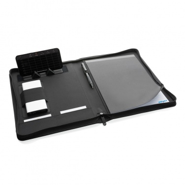 Logo trade promotional product photo of: Impact Aware™ deluxe 300D tech portfolio with zipper