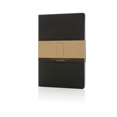 Logo trade promotional products image of: Salton A5 GRS certified recycled paper notebook