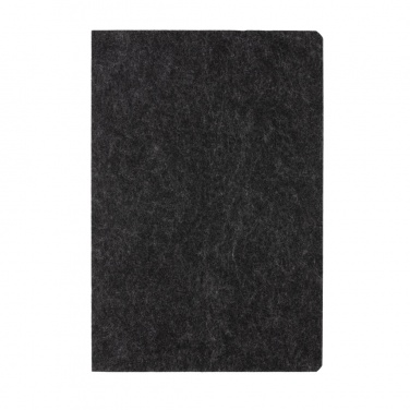 Logotrade advertising products photo of: Phrase GRS certified recycled felt A5 notebook