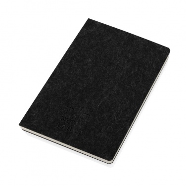 Logo trade promotional merchandise picture of: Phrase GRS certified recycled felt A5 notebook