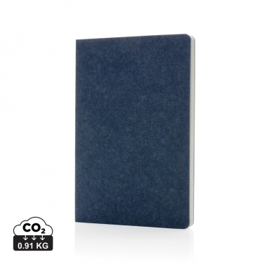 Logotrade promotional item picture of: Phrase GRS certified recycled felt A5 notebook