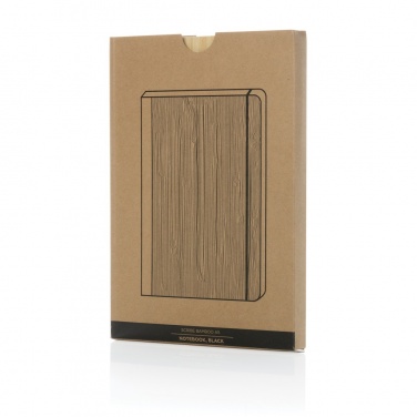 Logo trade advertising products image of: Scribe bamboo A5 Notebook