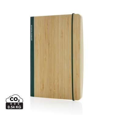 Logo trade promotional items image of: Scribe bamboo A5 Notebook