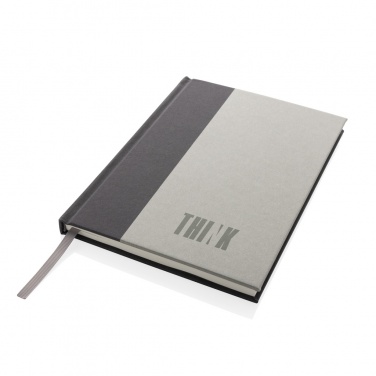 Logo trade promotional gift photo of: Words GRS certified RPET & Kraft A5 notebook