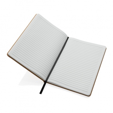 Logo trade promotional merchandise image of: Stoneleaf A5 cork and stonepaper notebook