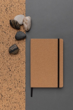 Logo trade promotional gifts image of: Stoneleaf A5 cork and stonepaper notebook